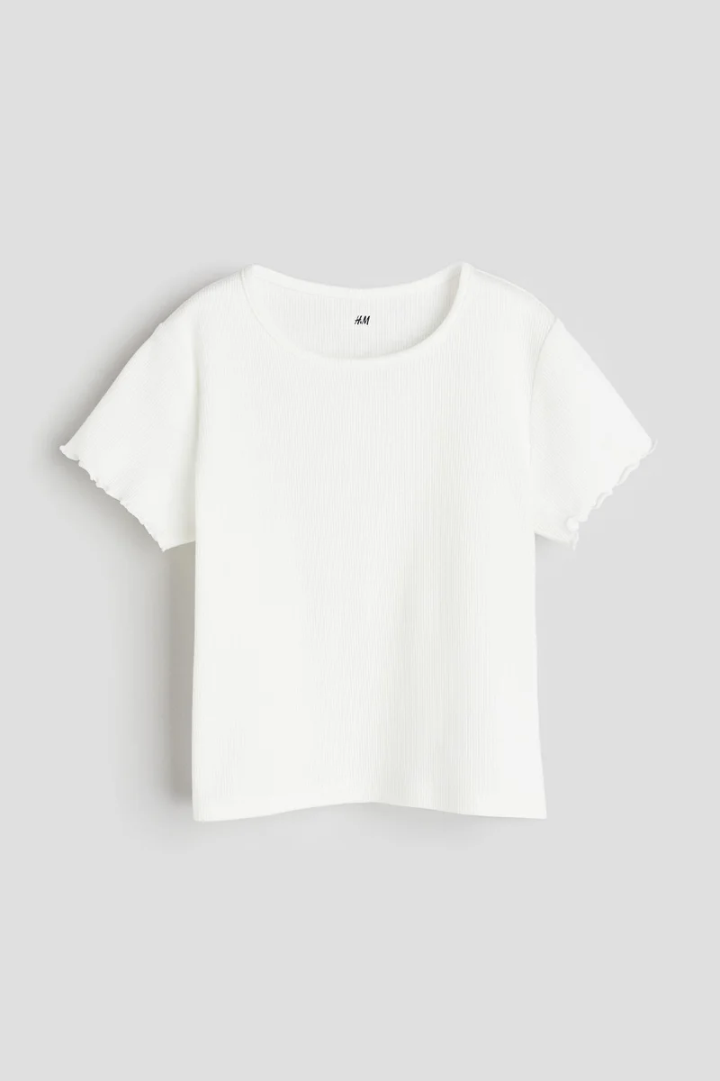 H&M Ribbed Jersey Top
